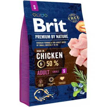 Brit Premium adult S koeratoit kanalihaga 3kg