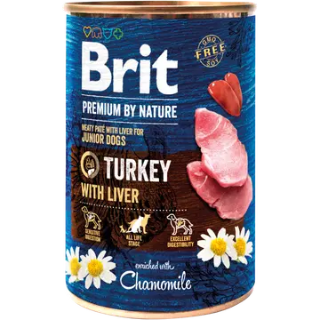 Brit kalkuni ja maksaga konserv kutsikatele 400g