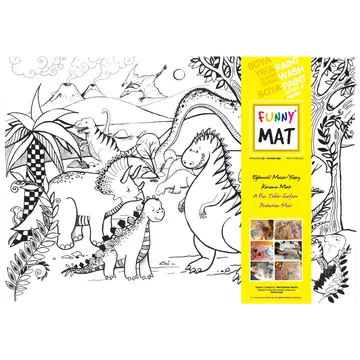 Lauamatt korduv-värvitav dinosaurused 48 x 33,5 cm