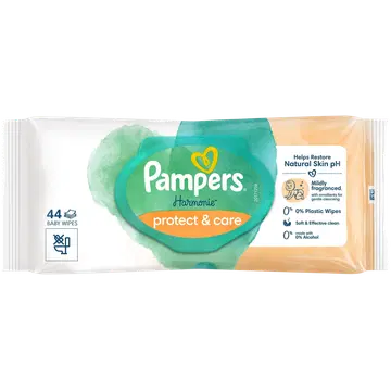 Pampers Harmonie Protect&Care niisked salvrätikud 44tk