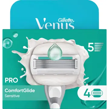 Varutera Gillette Venus Pro 5 Comfortglide sensitive 5-teraline 4tk