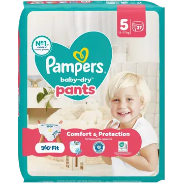 Pampers Baby Dry püksmähkmed S5, 11-17kg, 37 tk