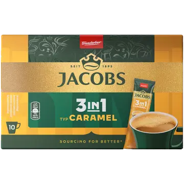 Jacobs Inst 3in1 caramel 10 x 16,9 g