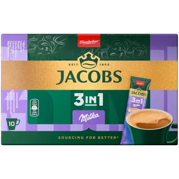 Jacobs lahustuv kohvijook 3in1 Milka, 10x18g