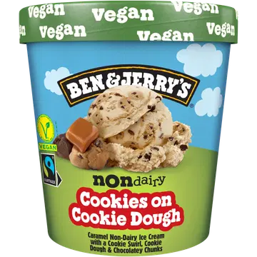 Ben ja Jerry`s Non-Dairy Cookie On Cookie Dough 414 g