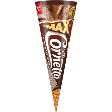 Cornetto Šokolaadi ja Sarapuupähkli jäätis koonuses 115 ml/82 g