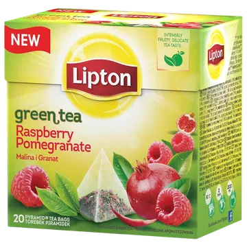 Lipton roheline tee vaarika ja granaatõuna 20 x 1,4 g