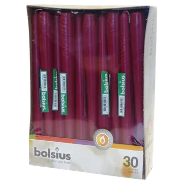 Bolsius antiikküünal 24,5cm 1tk bordoo