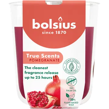 Bolsius lõhnaküünal granaatõun 80/73