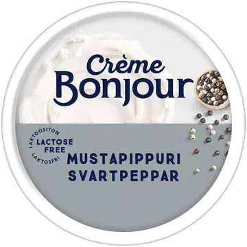 Creme Bonjour laktoosivaba leivamääre musta pipraga, 200 g