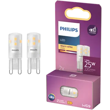 Philips LED-Lamp 1,9W G9 2700K 220LM