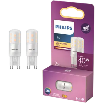 Philips LED-lamp 3,7W G9 2700K 470LM