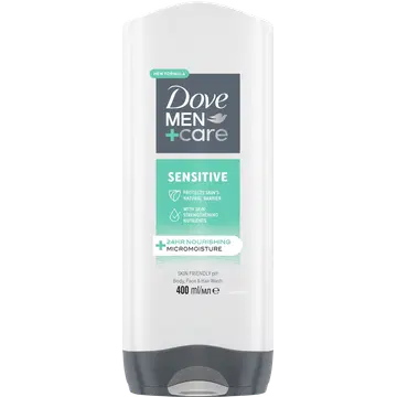 Dušigeel Dove Men+Care Sensitive 3in1 400ml