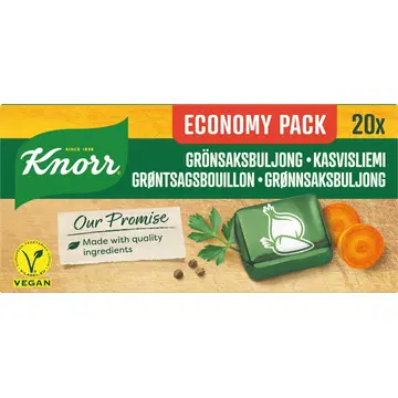 Knorr köögiviljapuljongi kuubik 20 x 10 g