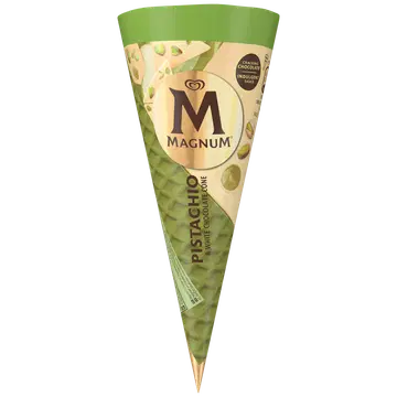 Magnum Pistaatsia Ja Valge Šokolaadi Koonusjäätis 82 g/115 ml