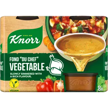 Knorr Fond „du Chef” juurviljapuljongikontsentraadi portsjonid 8x28g vegan