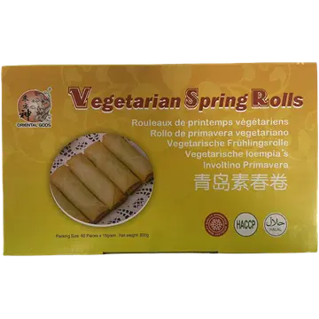 Oriental Gods Kevadrullid Vegetarian Tsingtao 900 g