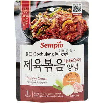 Sempio koreapärane gochujang bulgogi kaste 60 g