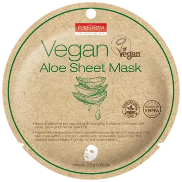 Purederm kangasmask vegan aloe