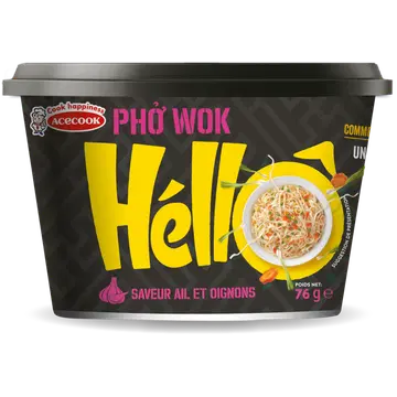 Hello küüslaugu- ja sibulamaitselised riisinuudlid 76g