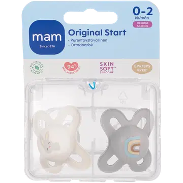 Mam Start silikoonlutt 0-2k, 2 tk
