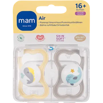 Mam Air silikoonlutt 16 k, 2 tk