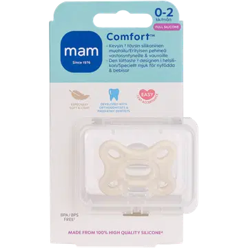 Mam Comfort silikoonlutt 0-2 k