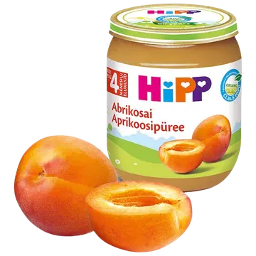 Hipp aprikoosipüree 125 g, alates 4-elukuust, gluteenivaba