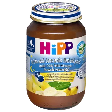 Hipp head ööd teraviljapuder banaaniga 190g, öko, alates 4-elukuust