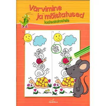 Hiireke värvimine ja mõistatused lasteaialastele.