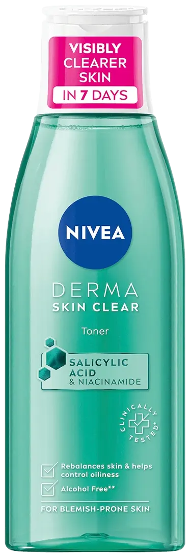 NIVEA 200ml Derma Skin Clear Toner -kasvovesi