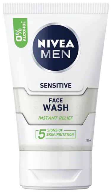 NIVEA MEN 100ml Sensitive Face Wash -puhdistusgeeli