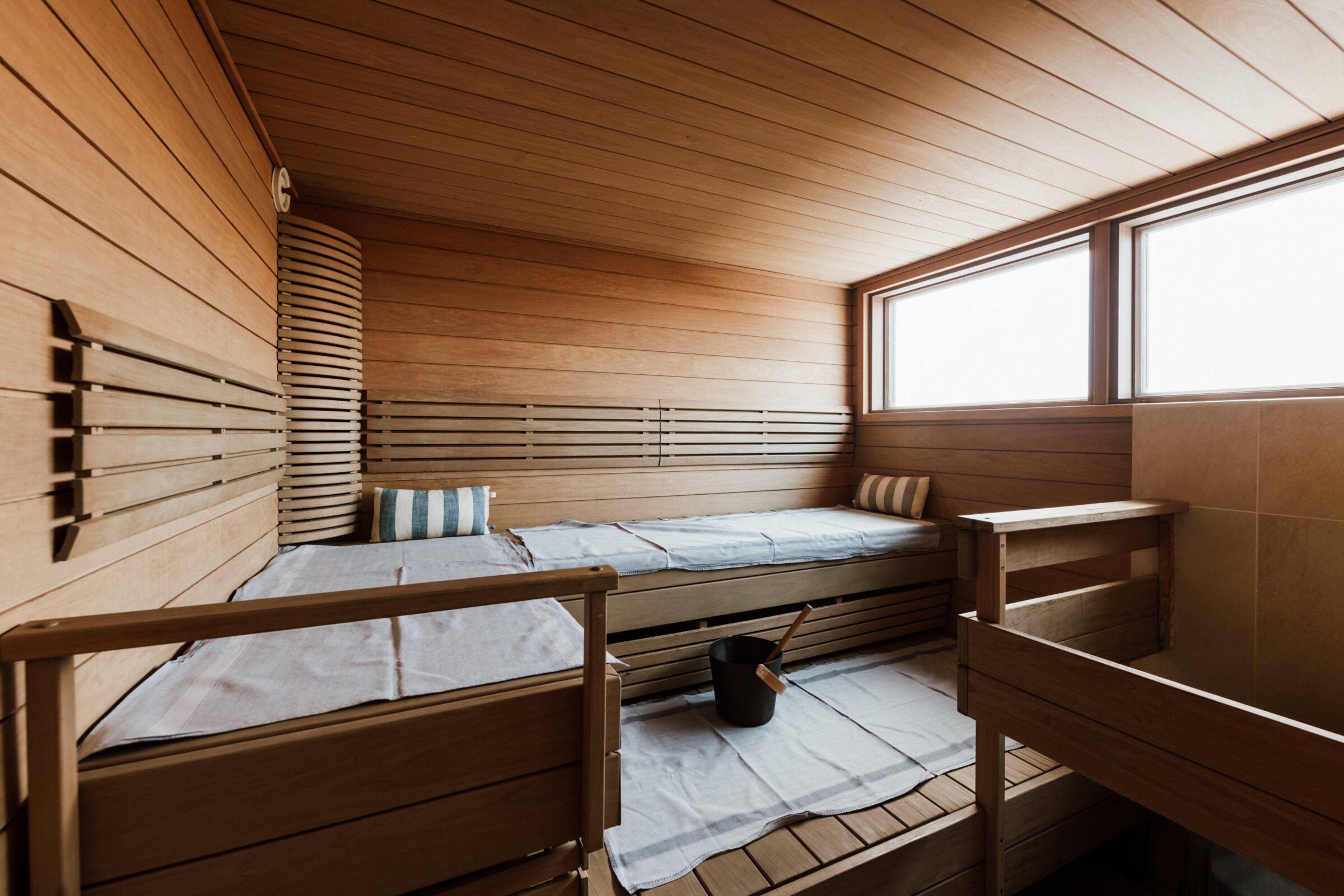 Sauna Hiekkaranta 8. kerroksessa