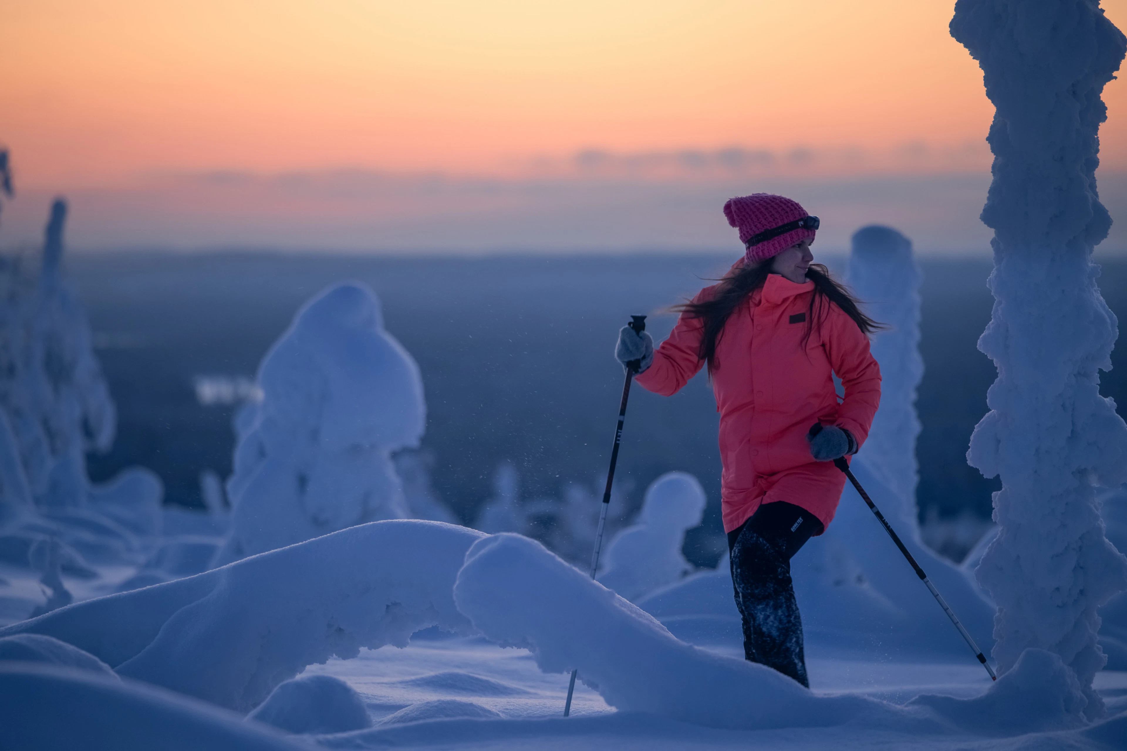 Lumikenkäilyä Tahkolla