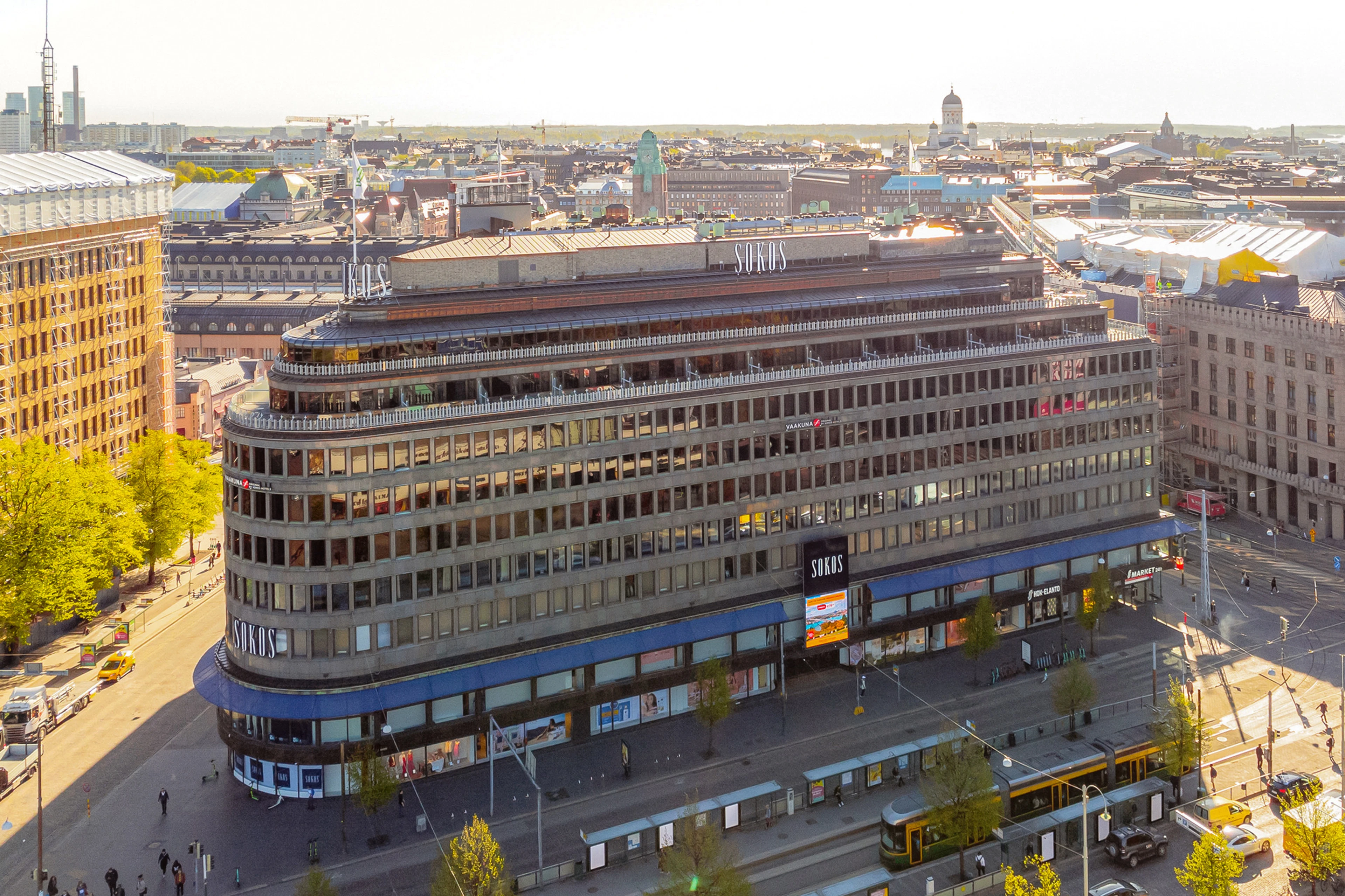 Flygfoto över Helsingfors Original Sokos Hotel Vaakuna