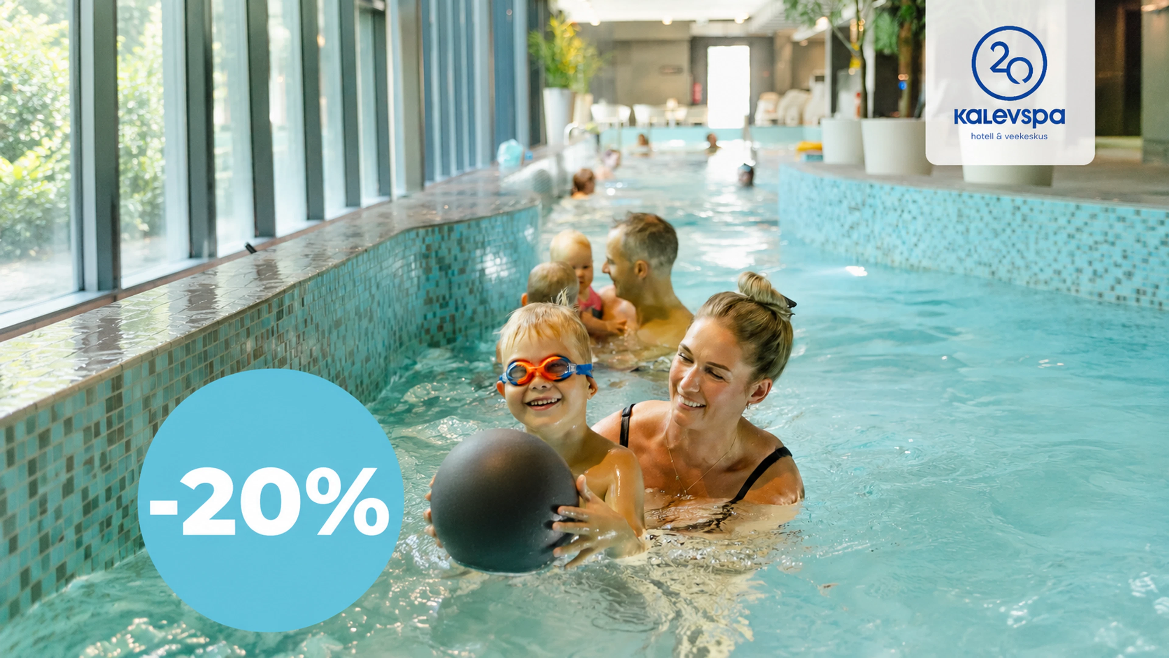 Pere lastega Kalev Spa basseinis