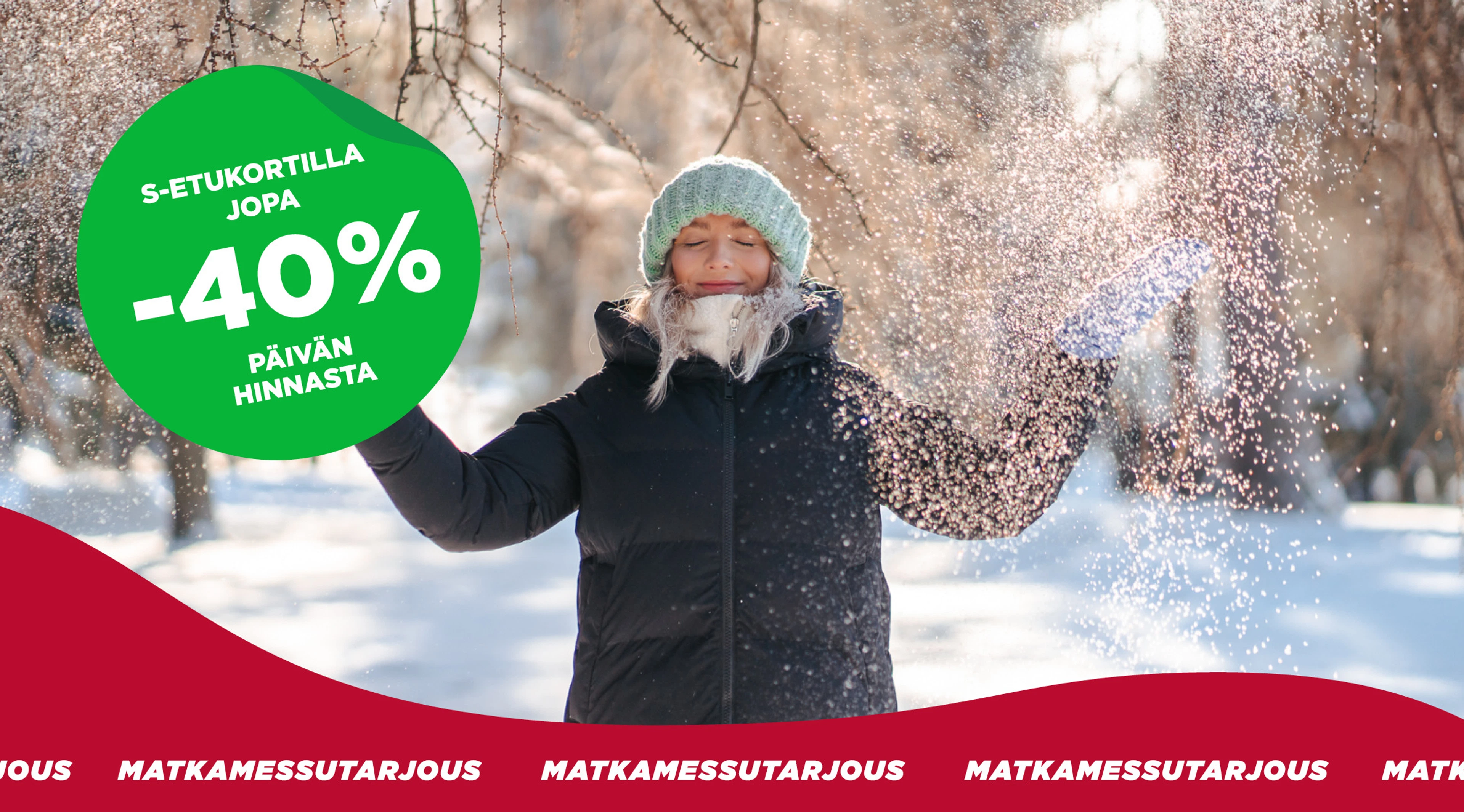 S-Etukortilla jopa –40 %.