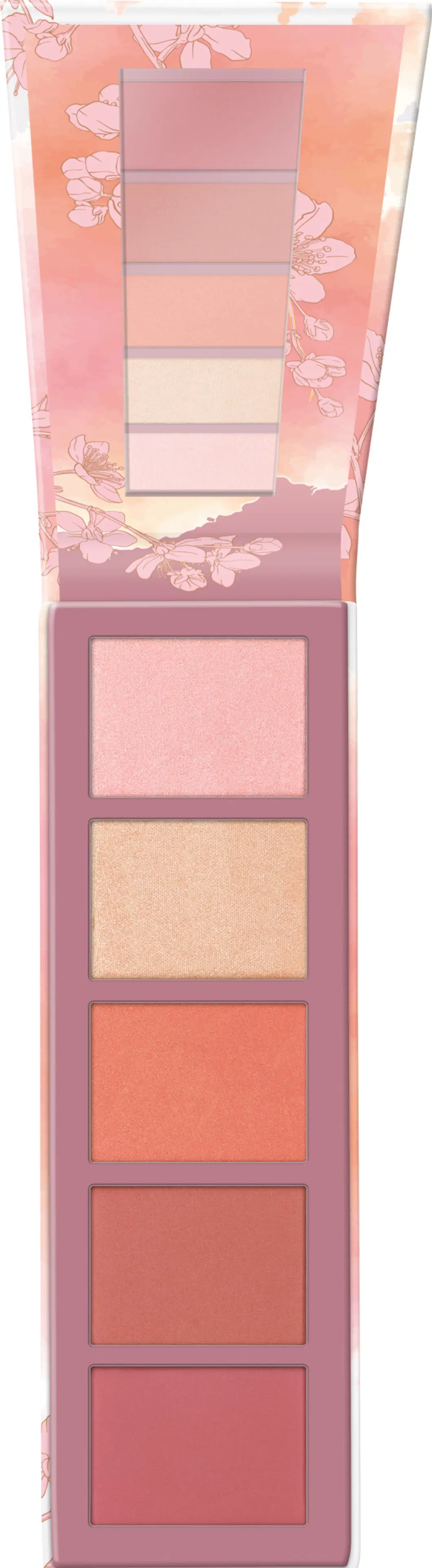 essence peachy BLOSSOM blush & highlighter palette poskipuna- ja korostuspaletti 15 g