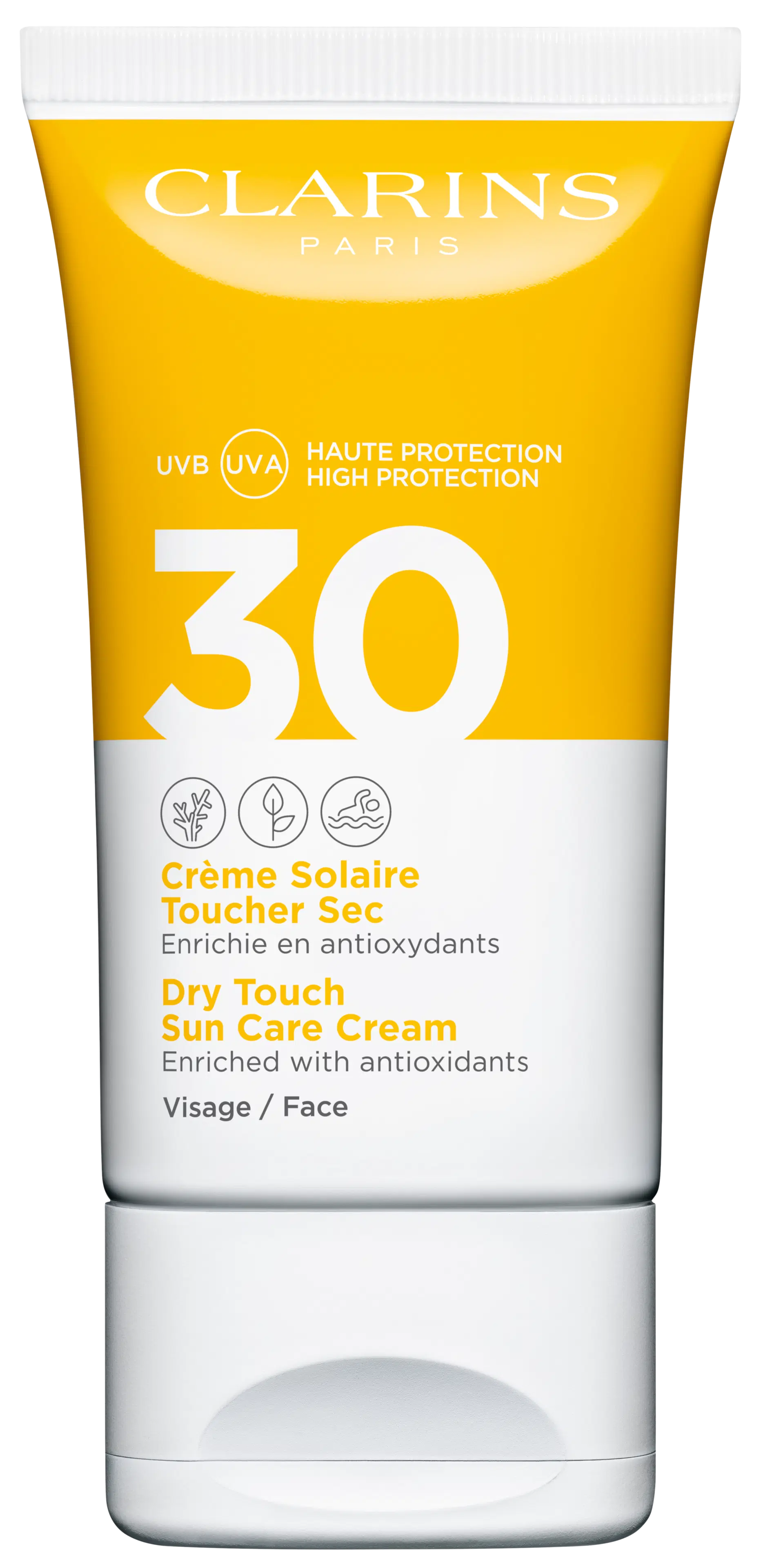 Clarins Dry Touch Sun Care Cream for Face SPF 30 aurinkosuojavoide kasvoille 50 ml