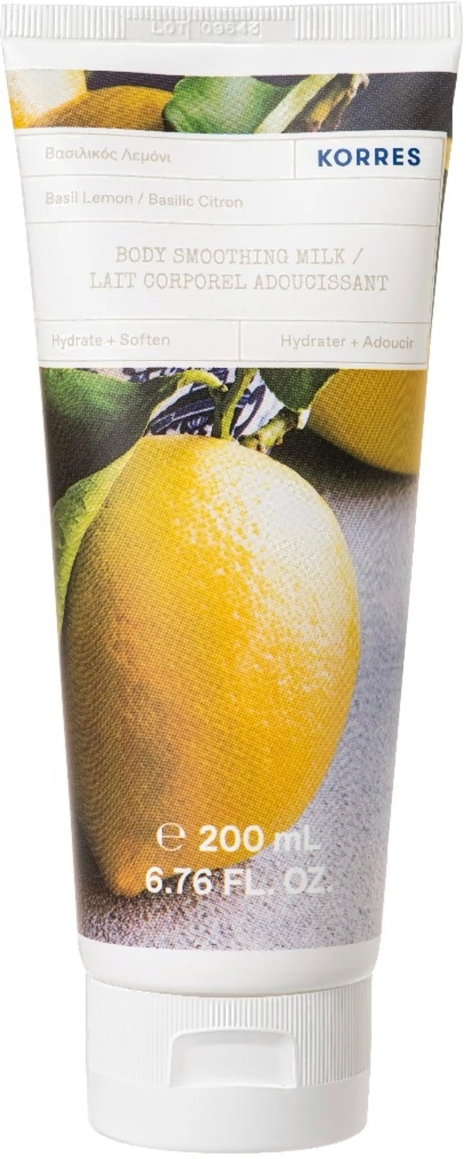 KORRES Basil Lemon Body Milk vartalovoide 200 ml