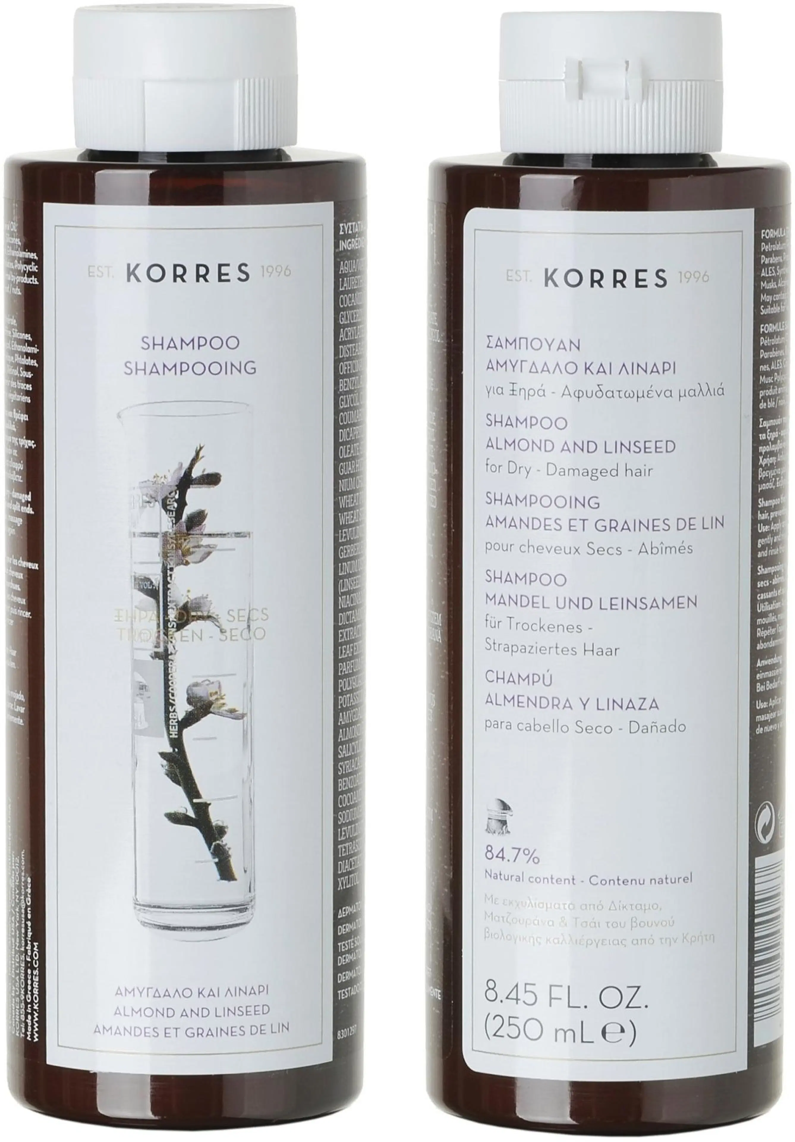 KORRES Almond & Lindseed Shampoo 250 ml