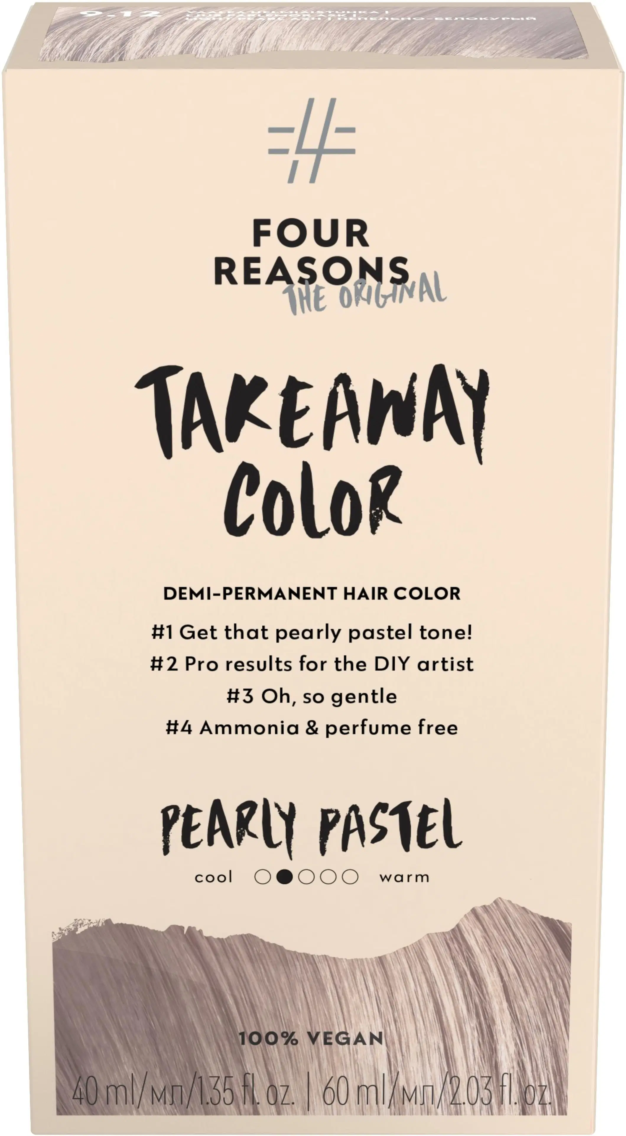 Four Reasons Original Takeaway Color 9.12 Pearly Pastel kestosävyte