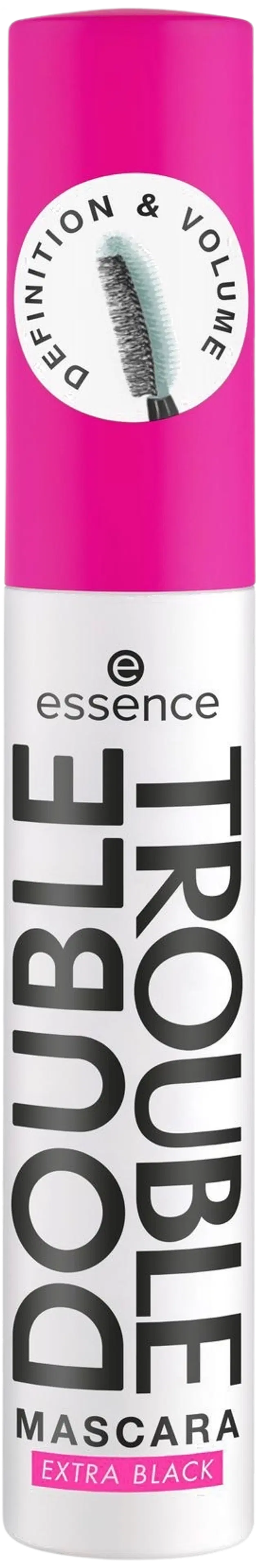 essence DOUBLE TROUBLE EXTRA BLACK ripsiväri 12 ml