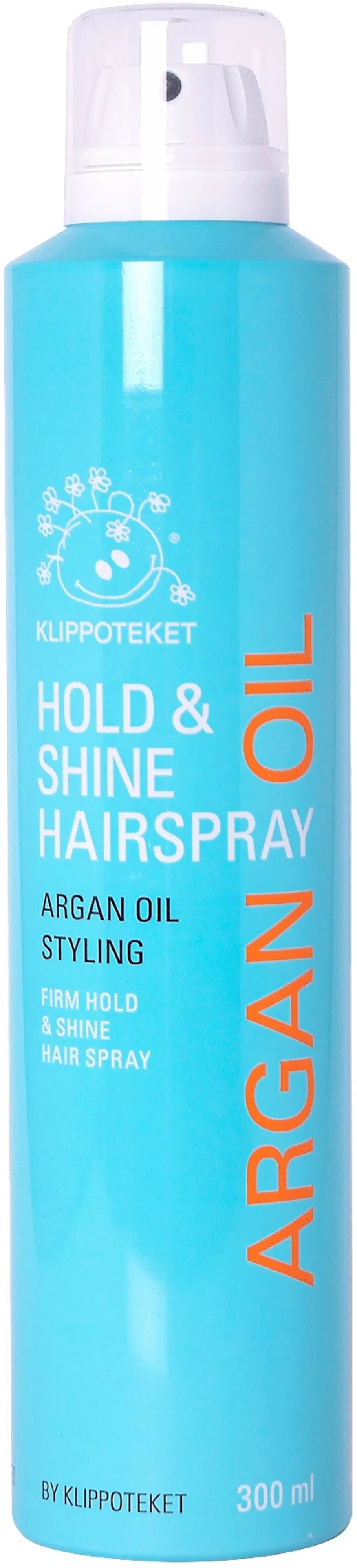 Klippoteket Argan Oil Hairspray hiuskiinne 300 ml