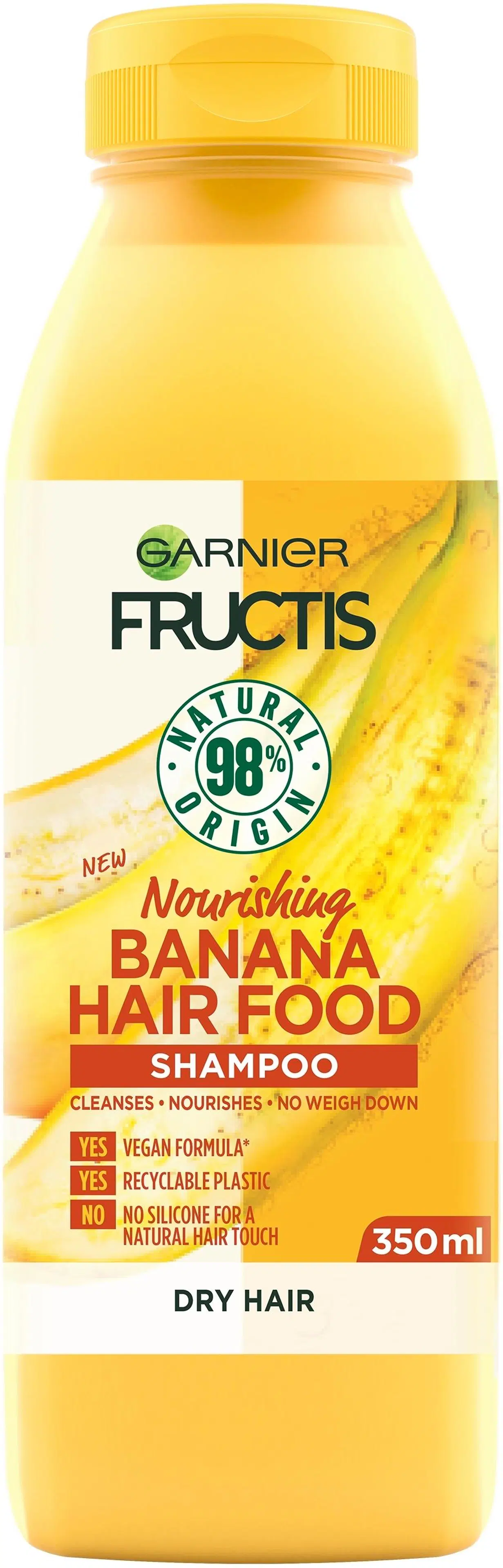 Garnier Fructis Hair Food Banana shampoo kuiville hiuksille 350ml