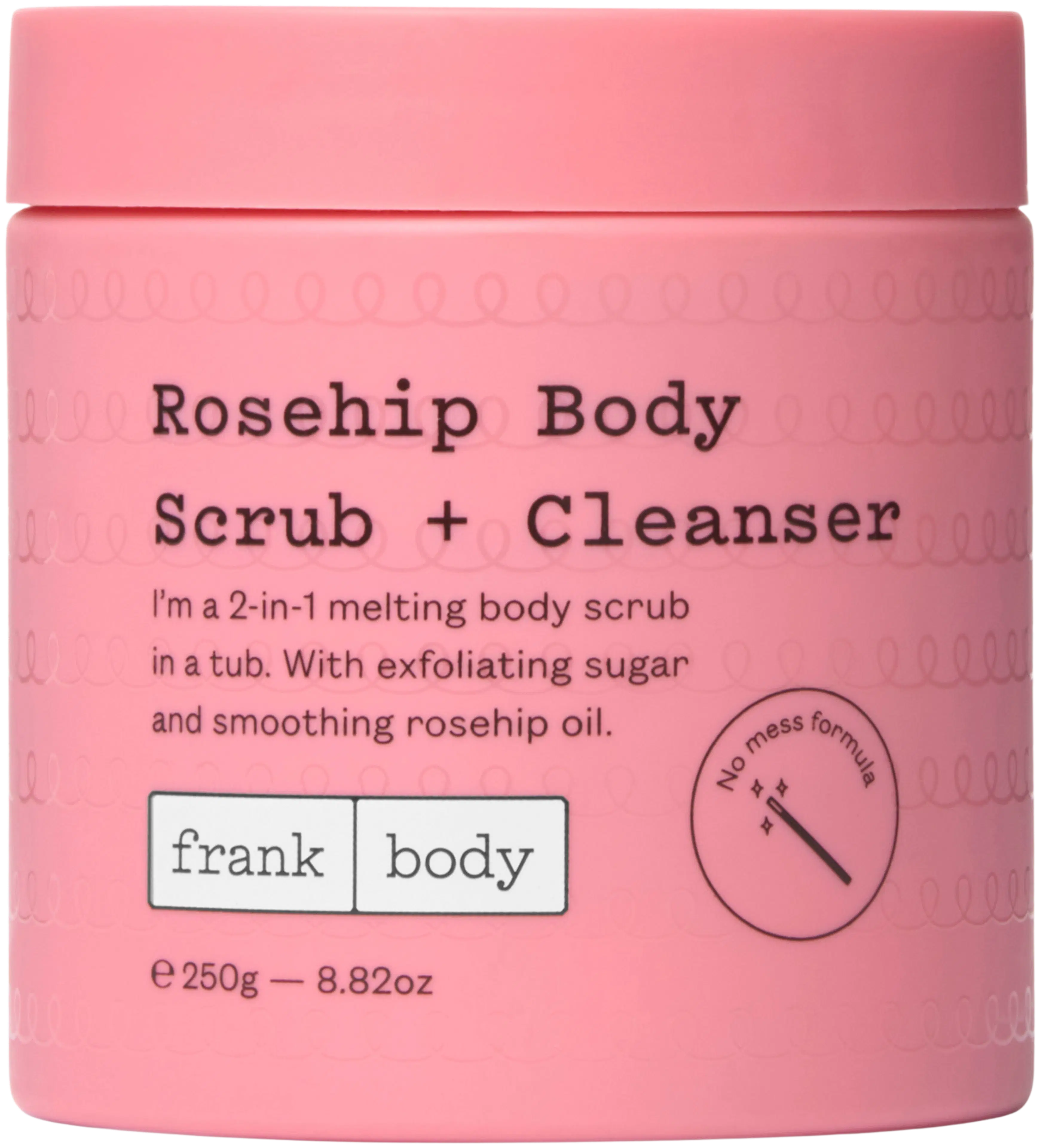 Frank Body Rosehip Body Scrub + Cleanser varatalokuorinta 250g