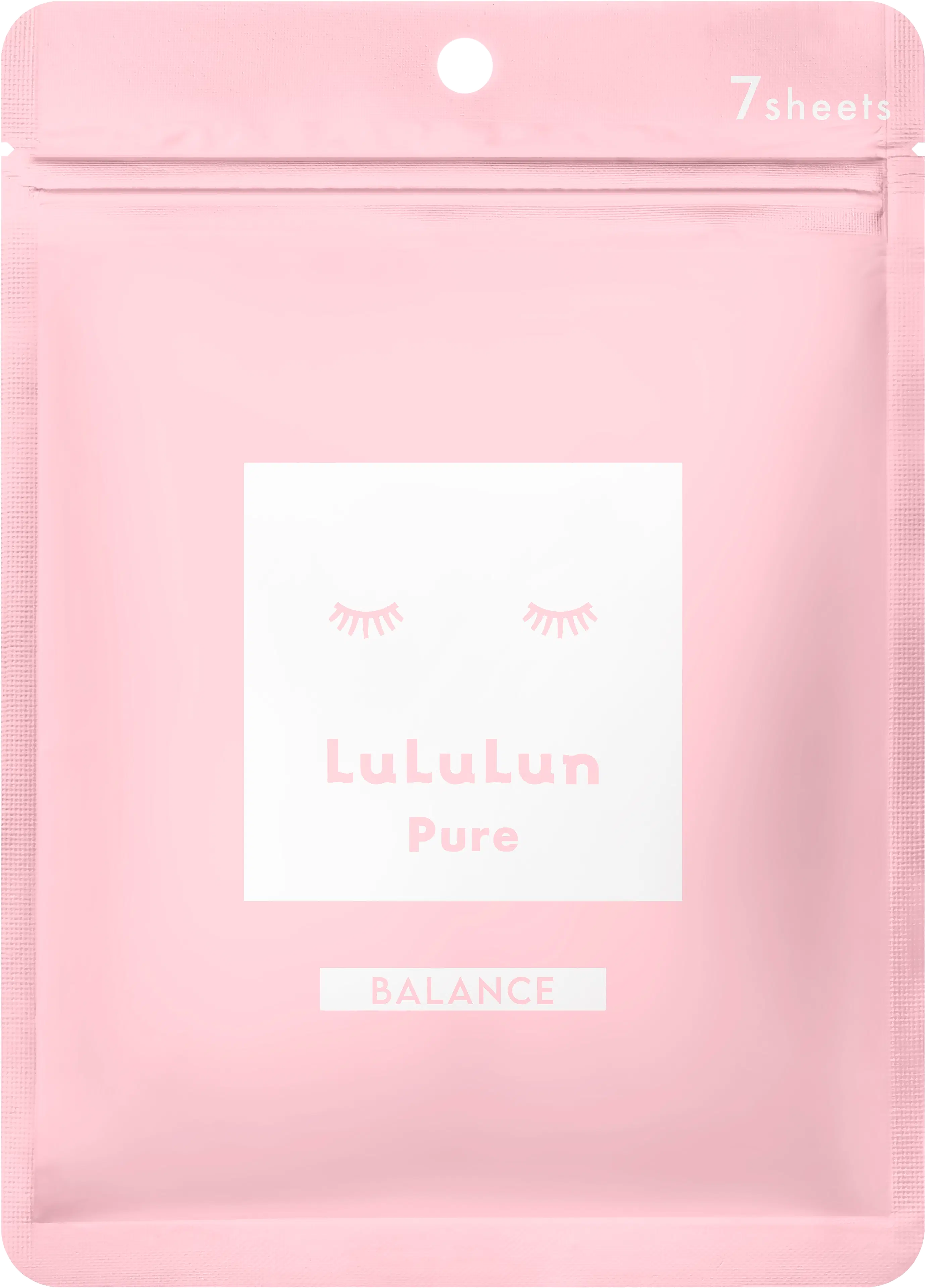 LuLuLun Pure Balance Sheet Mask 7-pack tasapainoittava kangasnaamio 7 kpl