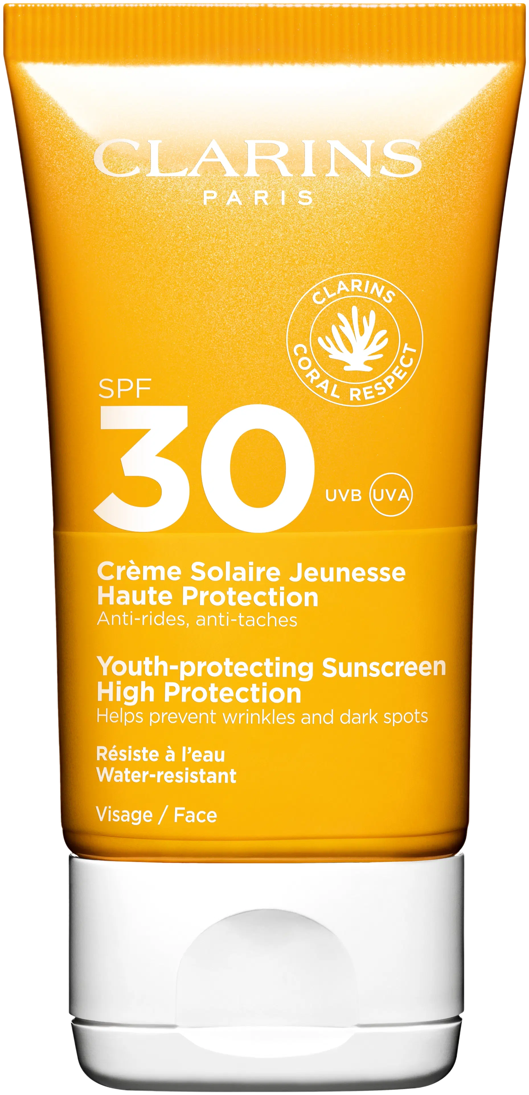 Clarins Youth-protecting Sunscreen SPF 30 for face aurinkosuojavoide 50 ml 