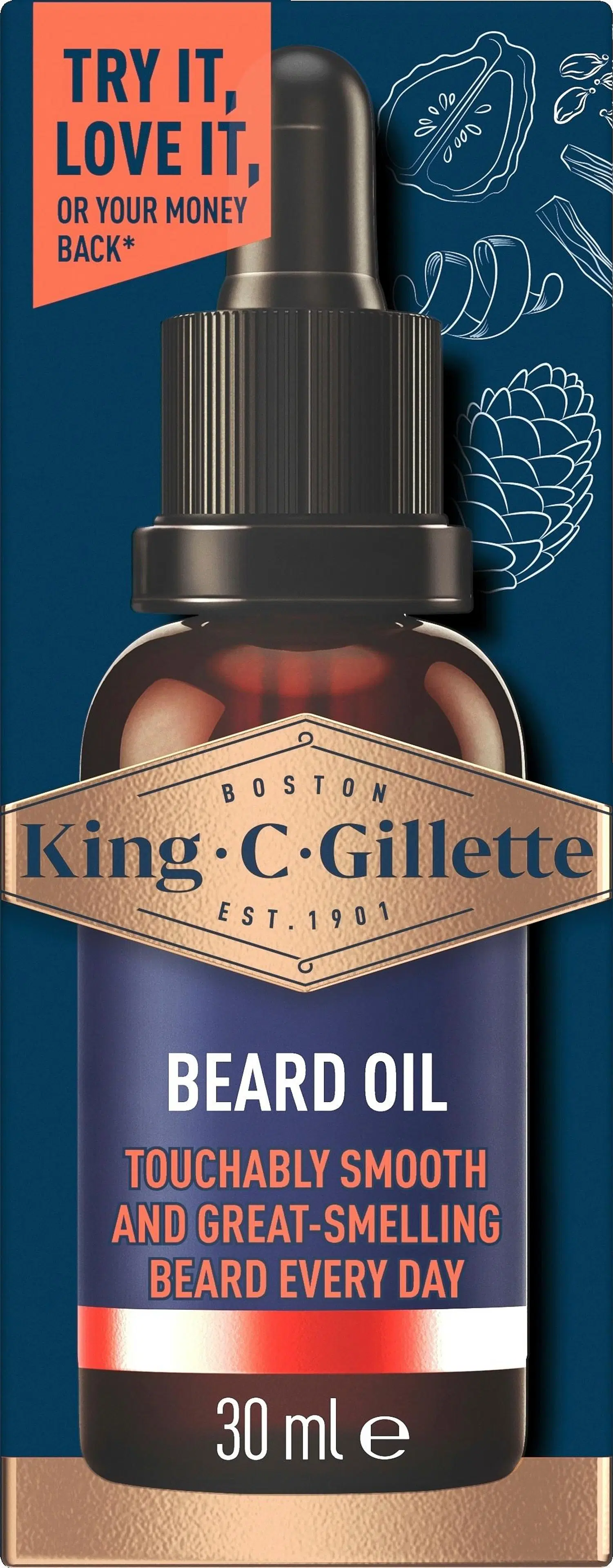 King C. Gillette Beard Oil 30ml partaöljy