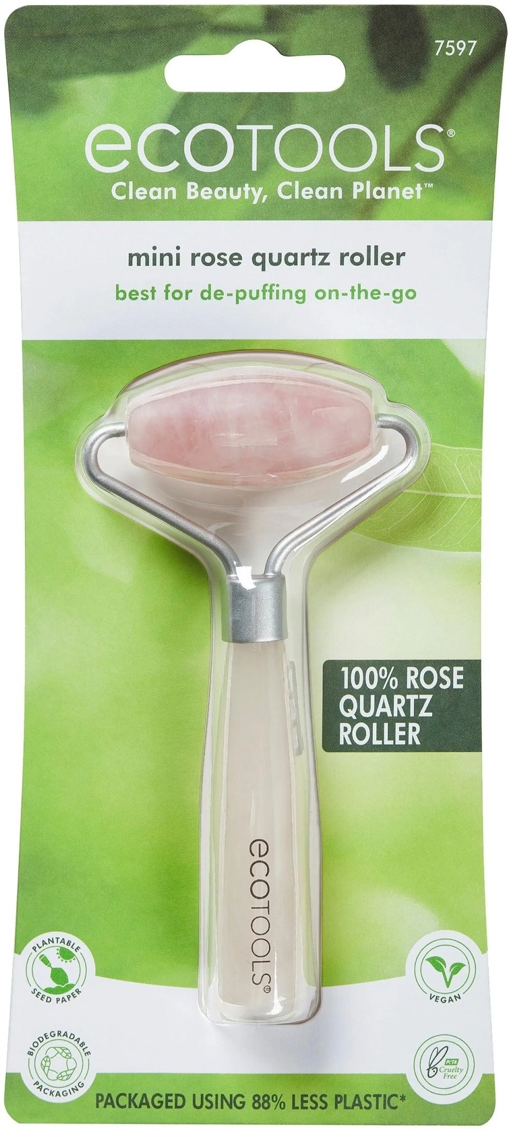 Ecotools Mini Rose Quartz -kasvohierontarulla